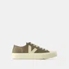 Veja Khaki Wata Ii Sneakers In Brown