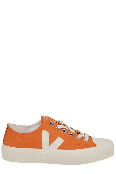 Veja Woman Sneakers Orange Size 9 Textile Fibers In Pumpkin