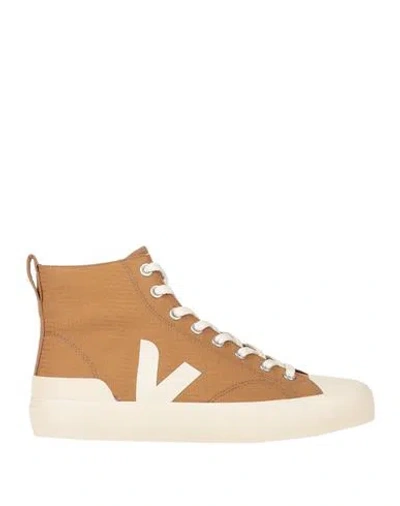Veja Wata Ii Man Sneakers Camel Size 10 Recycled Polyester In Beige
