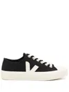 Veja + Net Sustain Nova Organic Cotton-canvas Sneakers In Black