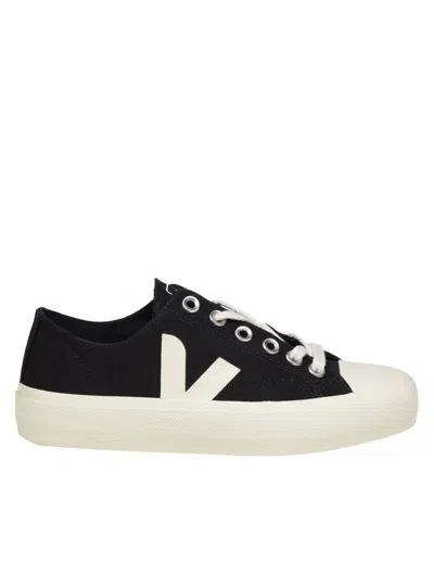 VEJA WATA SNEAKERS IN BLACK CANVAS