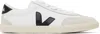 Veja White & Black Volley Canvas Sneakers In White_black