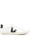 Veja Low Top Sneakers With Contrast Heel Tab In White