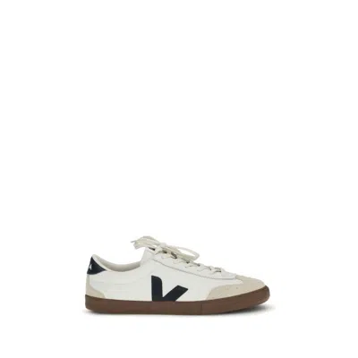 Veja White Calf Leather Bos Taurus Athletic Sneakers