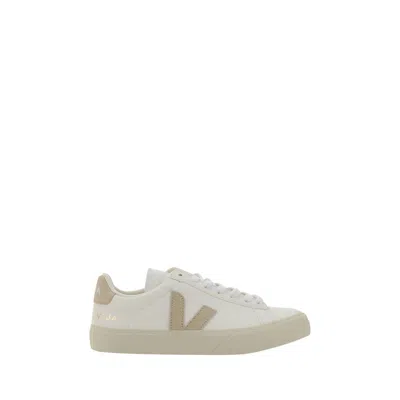 Veja White Calf Leather Bos Taurus Sneakers