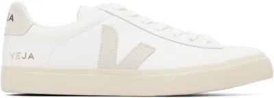 Veja White Campo Leather Sneakers In Multi