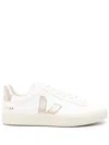 Veja White Campo Leather Sneakers In White