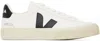 Veja Multicolor Leather And Suede V-90 Sneakers In White_black