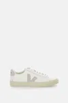 Veja White Low-top Sneakers With Logo Patch In Leather Man  In White