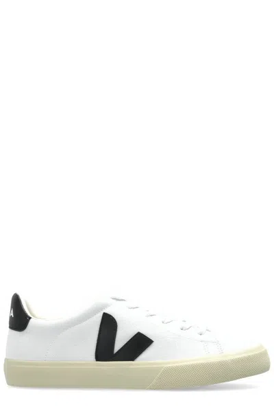 Veja White Canvas Campo Sneakers