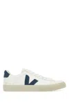 VEJA WHITE CHROMEFREE LEATHER CAMPO SNEAKERS