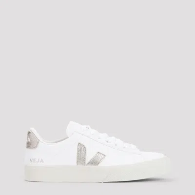 Veja White Lace Up Sneakers