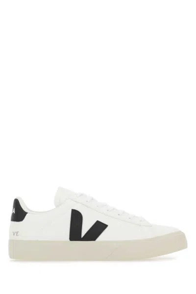 VEJA WHITE LEATHER CAMPO SNEAKERS