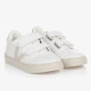 Veja White Leather Esplar Trainers In White