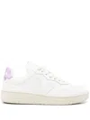 Veja Leather Sneakers With Rubber Sole And Contrasting Heel