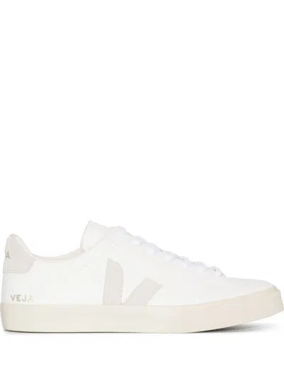 VEJA WHITE LOW-TOP SNEAKERS WITH LOGO PATCH IN LEATHER UNISEX VEJA