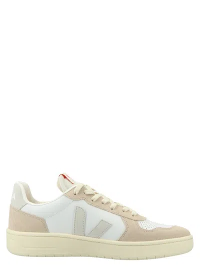 Veja White Natural Logo Sneakers In Multi