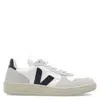 Veja White Nautico V-10 B-mesh Sneakers In Multi