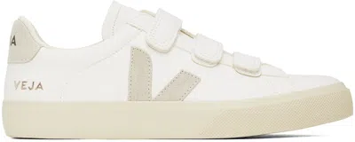 Veja White Recife Chromefree Leather Sneakers In White_natural