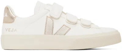 Veja White Recife Sneakers In Extra White/platine