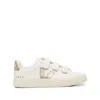 Veja Recife' Chromefree Leather Velcro Sneakers In White