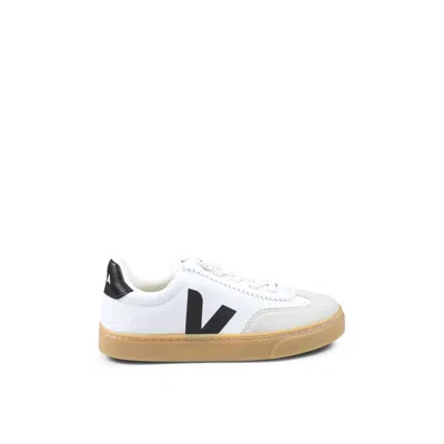 Veja White Sneakers For Kids With Logo