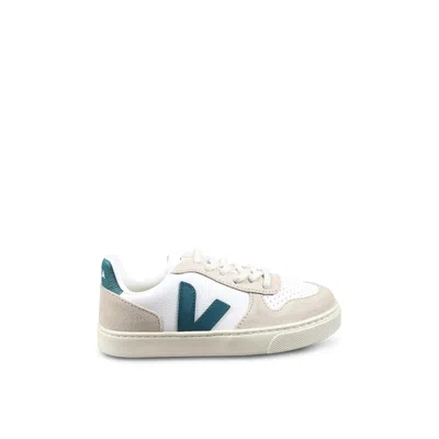Veja White Sneakers For Kids With Logo