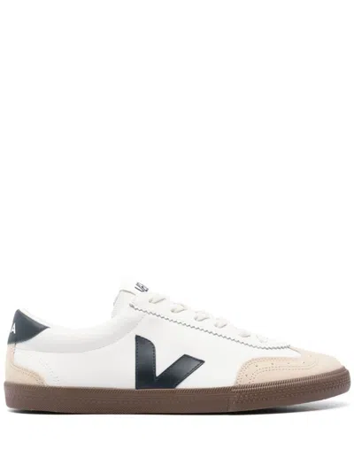 VEJA VOLLEY LEATHER SNEAKERS - MEN'S - CALF LEATHER/FABRIC/RUBBER