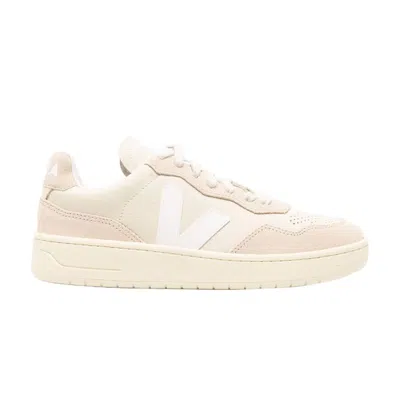 Pre-owned Veja Wmns V-90 Leather 'pierre White' | Cream | Women's Size 36