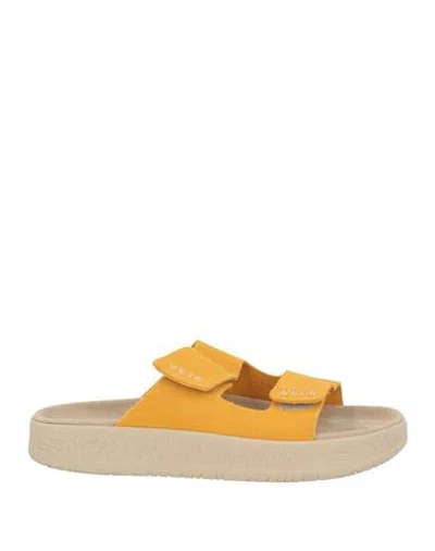 Veja Woman Sandals Marigold Size 7 Leather In Yellow