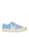 VEJA VEJA WOMAN SNEAKERS AZURE SIZE 9 TEXTILE FIBERS