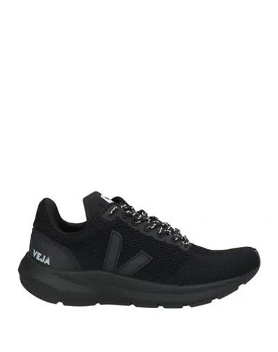 VEJA VEJA WOMAN SNEAKERS BLACK SIZE 7 TEXTILE FIBERS