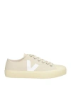Veja Woman Sneakers Ivory Size 6 Textile Fibers In White