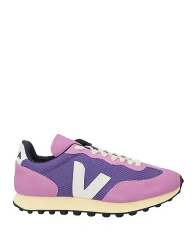 VEJA VEJA WOMAN SNEAKERS PURPLE SIZE 5 LEATHER