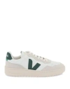 Veja V-10 Suede-trim Sneaker In White