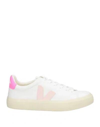 Veja Woman Sneakers White Size 5 Textile Fibers