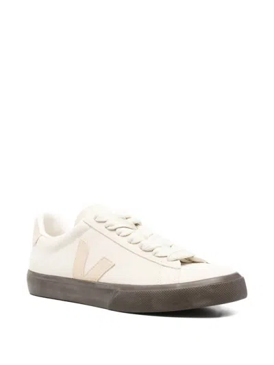 Veja Womens Campo Bold Suede Sneakers In White