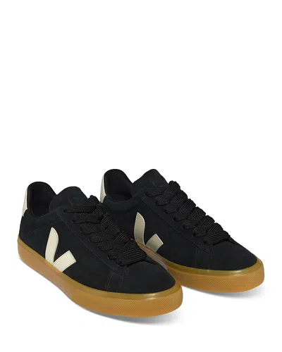 Veja Women's Campo Leather Sneakers In Black