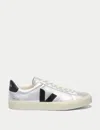 Veja Campo Leather Sneaker In Silver Black