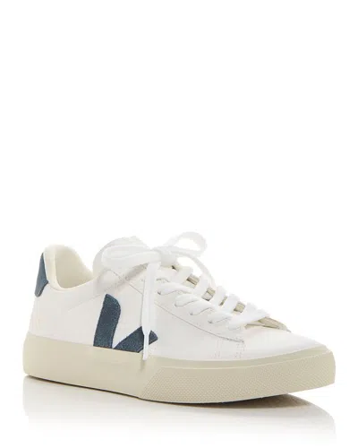 Veja Womens Campo Leather Sneakers In Multi