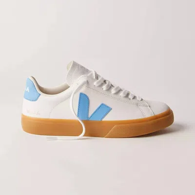Veja Women's Campo Sneaker In Extra White/aqua