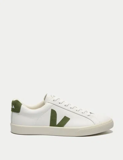 Veja Esplar Leather Sneakers White Kiwi