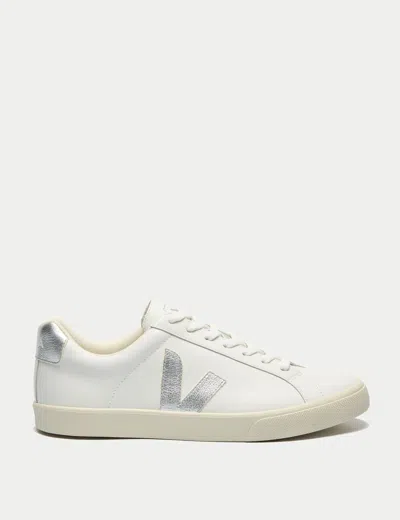 VEJA VEJA WOMEN'S ESPLAR LOGO EXTRA-WHITE SILVER