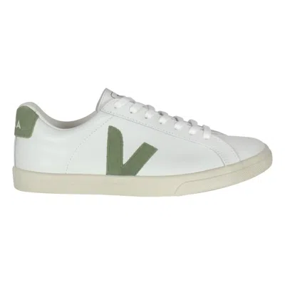 Veja Women's Esplar Logo Sneakers, Extra White/kiwi In Multi