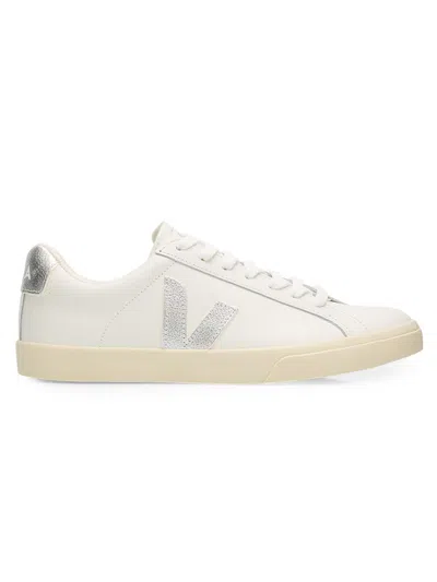 Veja Women's Esplar Low-top Leather Sneakers In White
