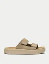 Veja Beige Chunky Platform Logo Sandals In Brown