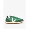 Veja Rio Branco Recycled Runner Sneakers In Green Leather