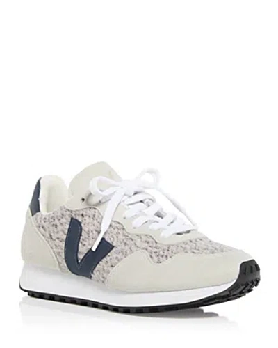 Veja Women's Sdu Alveomesh Flannel Low Top Sneakers In Snow/nautico