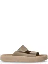Veja Taupe Open-toe Sandals In Brown