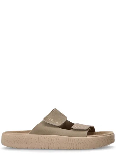 Veja Taupe Open-toe Sandals In Brown